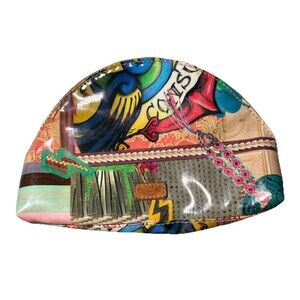 Viva Consuela Make Up Bag Zippered Tiger Graphic